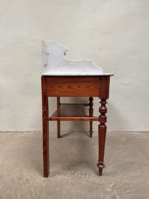 Pine washstand with a marble top