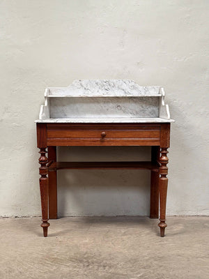 Pine washstand with a marble top