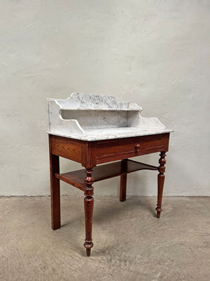 Pine washstand with a marble top