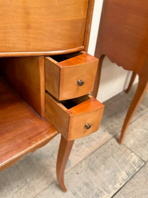 Pair of cherry bedsides