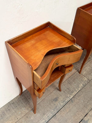 Pair of cherry bedsides