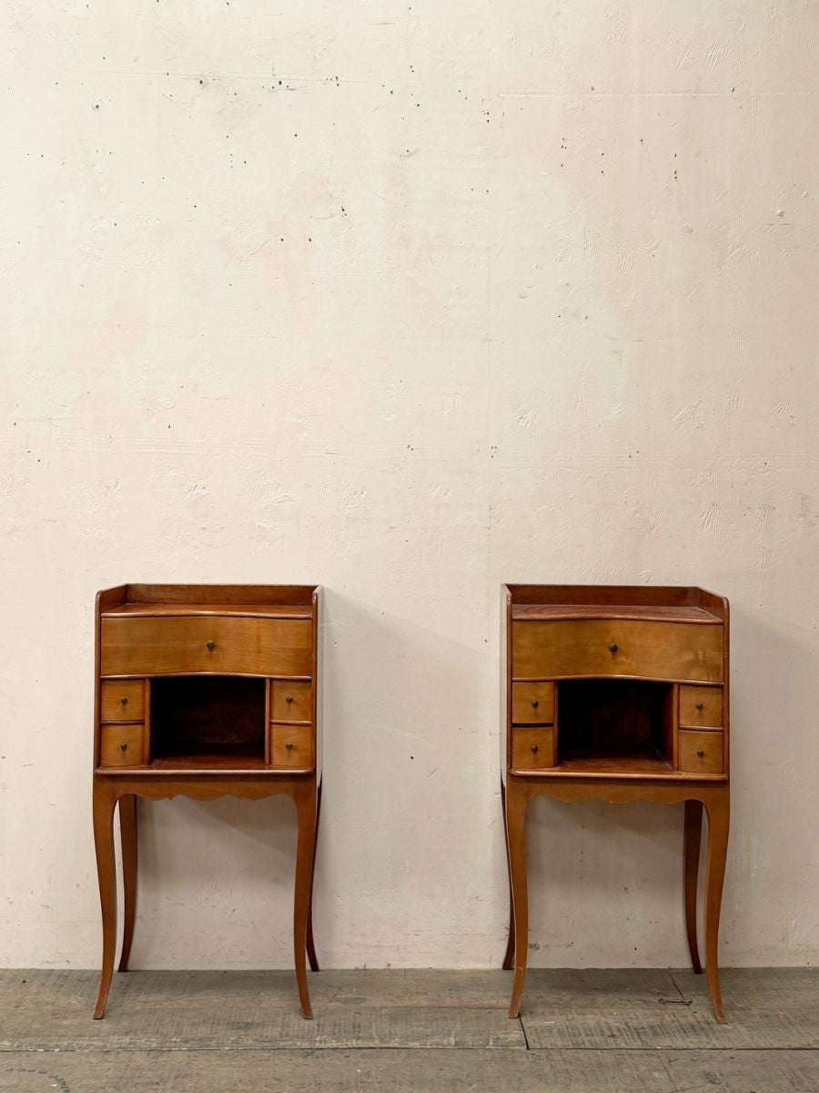 Pair of cherry bedsides