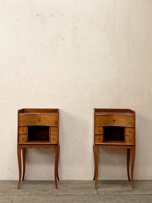 Pair of cherry bedsides