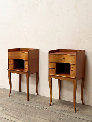 Pair of cherry bedsides