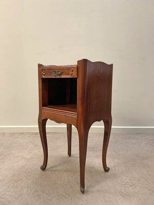 Pair of open bedside cabinets