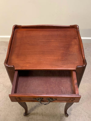 Pair of open bedside cabinets