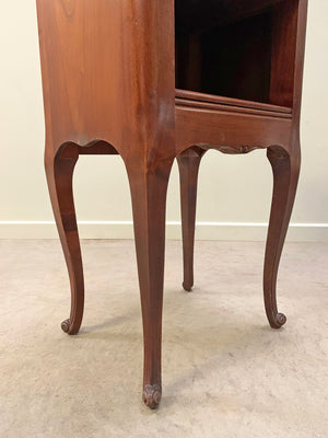 Pair of open bedside cabinets