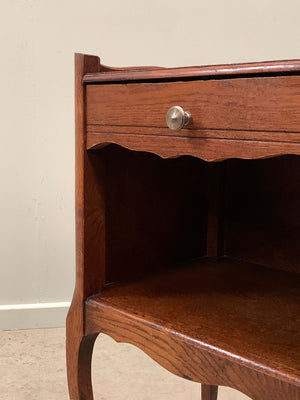 Pair of cabriole leg chevets