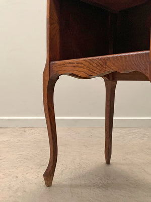 Pair of cabriole leg chevets