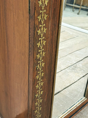 Regency mirror front cupboard