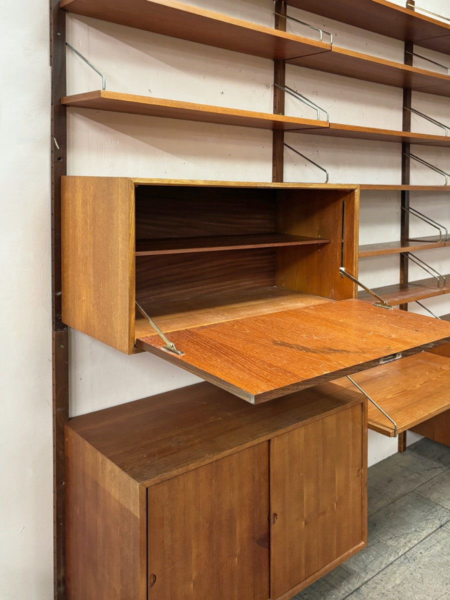 1960's teak shelving system