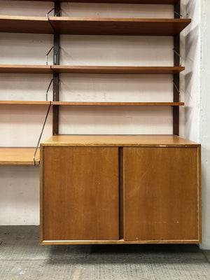 1960's teak shelving system