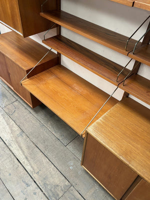 1960's teak shelving system
