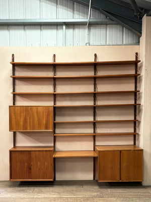 1960's teak shelving system