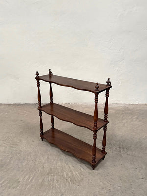 Wall hung spindle shelves