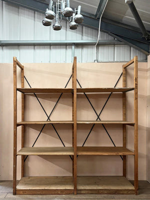 Mid century warehouse shelves
