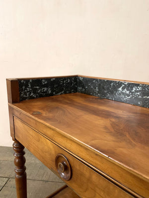 Petite washstand with marble gallery