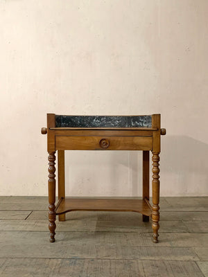Petite washstand with marble gallery