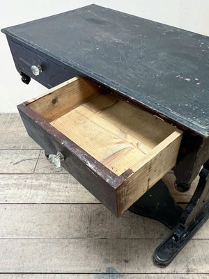 Washstand with glass handles