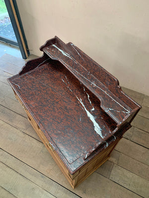 Washstand with a beautiful marble top