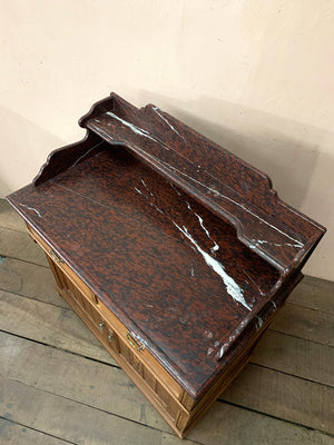 Washstand with a beautiful marble top