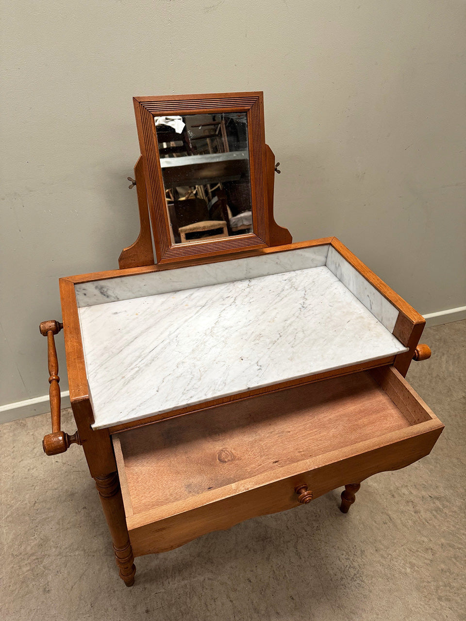 Washstand with mirror