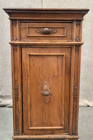 Tall chevet with marble top