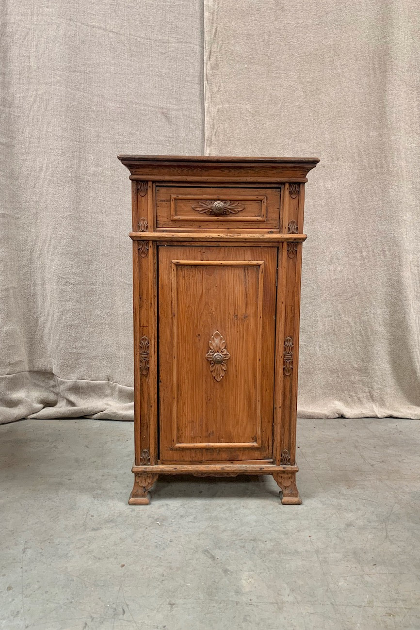 Tall chevet with marble top