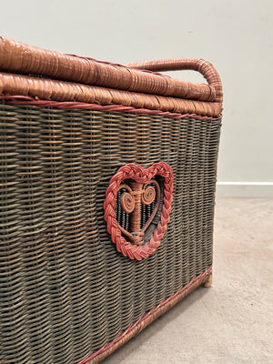 Wicker storage box