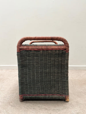 Wicker storage box