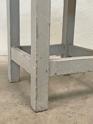 Grey painted stool