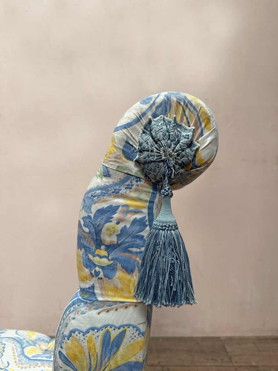 Buttoned back slipper chair