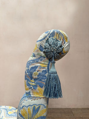 Buttoned back slipper chair