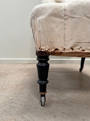 Mid 1800s slipper chair 'as is'