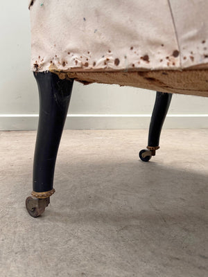 Mid 1800s slipper chair 'as is'