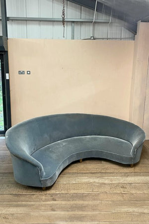 Curved sofa (inc. restoration and re-upholstery)