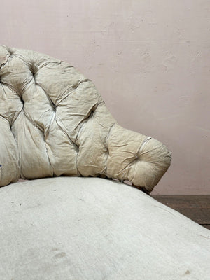 Deep buttoned chaise longue 'as is'