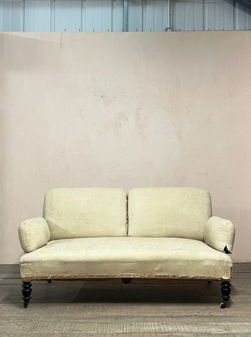 Pillow sofa (Re-upholstered, ex. fabric) (Reserved)