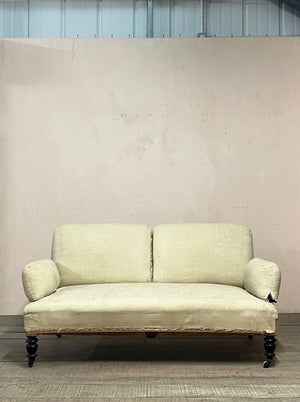 Pillow sofa (Re-upholstered, ex. fabric) (Reserved)