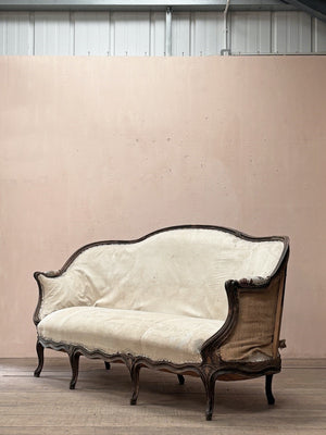 Wide Louis XV sofa 'as is' (or + £1,800 for the re-upholstery option, ex. fabric)