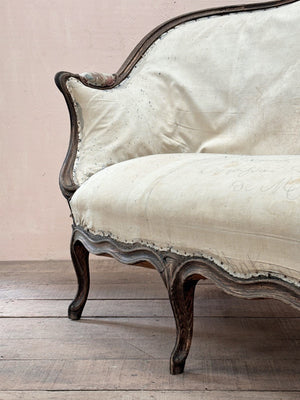 Wide Louis XV sofa 'as is' (or + £1,800 for the re-upholstery option, ex. fabric)