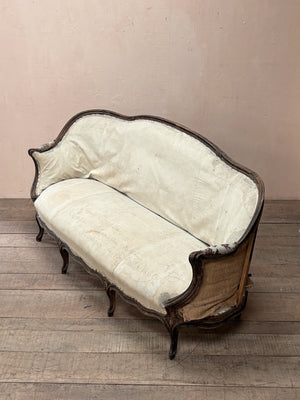 Wide Louis XV sofa 'as is' (or + £1,800 for the re-upholstery option, ex. fabric)