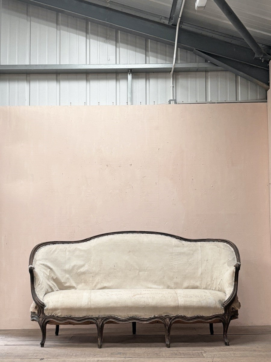 Wide Louis XV sofa 'as is' (or + £1,800 for the re-upholstery option, ex. fabric)