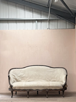 Wide Louis XV sofa 'as is' (or + £1,800 for the re-upholstery option, ex. fabric)