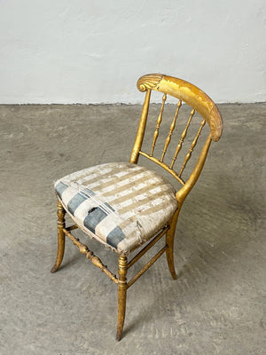 Gilded occasional chair