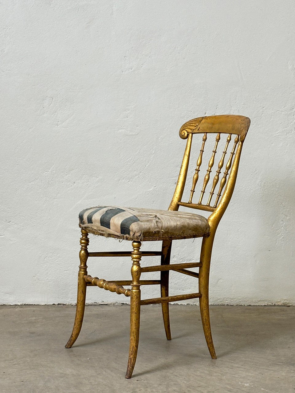 Gilded occasional chair