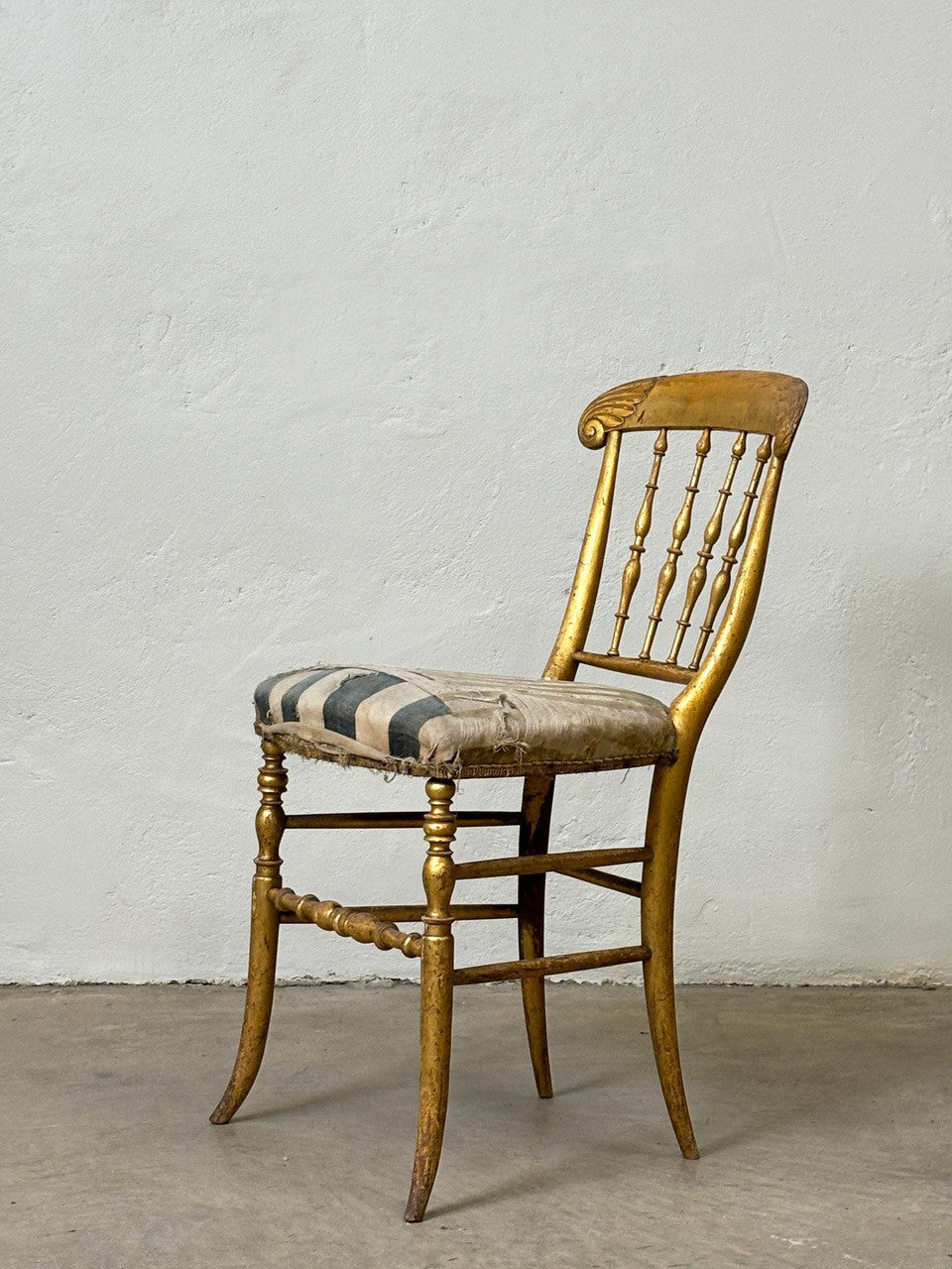 Gilded occasional chair