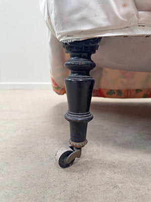 Square back armchair