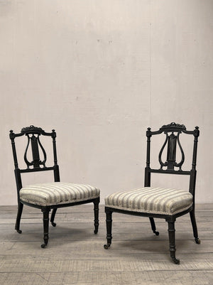 Pair of salon chairs