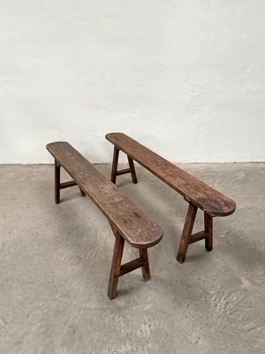 Pair of small benches